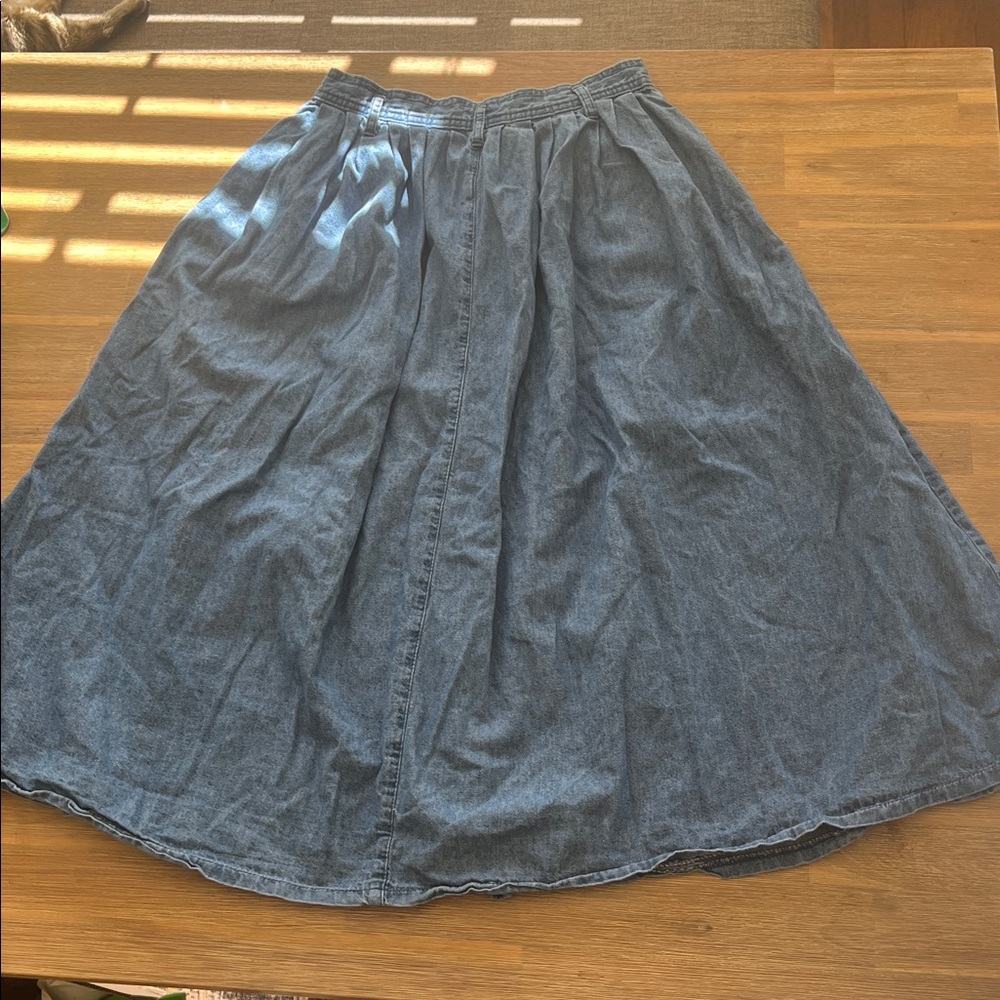 Dockers Petite Denim midi skirt VTG - Picture 8 of 8